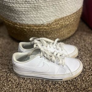 Women’s white Nikes